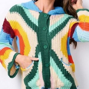 🆕 Vibrant Crochet Cardigan